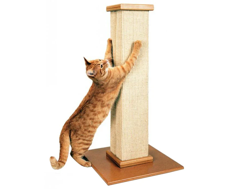 SmartCat Ultimate Cat Scratching Post Brown 32 Inch - Brown
