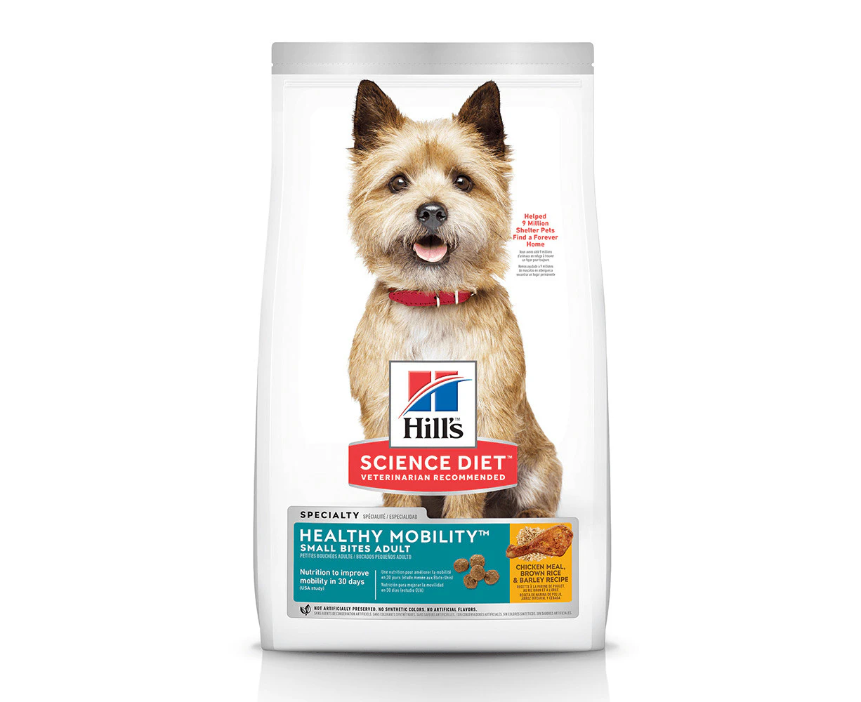 Hills Adults Small Bites Dry Dog Food Chicken Meal Brown Rice & Barley 7.03kg