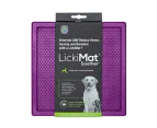 LickiMat Classic Soother Boredom Buster Dogs & Cats Slow Feeder Mat Purple - Purple