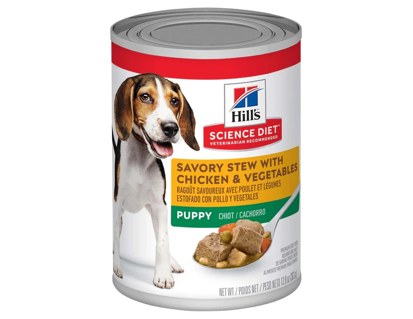 Hills Puppy Wet Dog Food Savory Stew w/ Chicken & Vegetables 12 x 362g