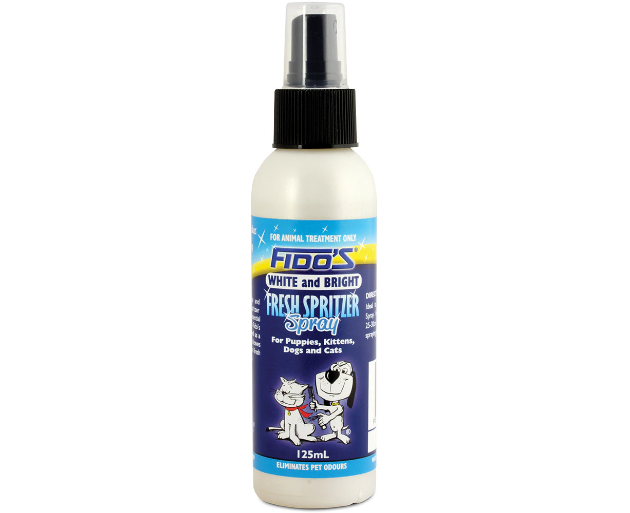 Fidos White & Bright Fresh Spritzer Dogs & Cats Odour Spray 125ml