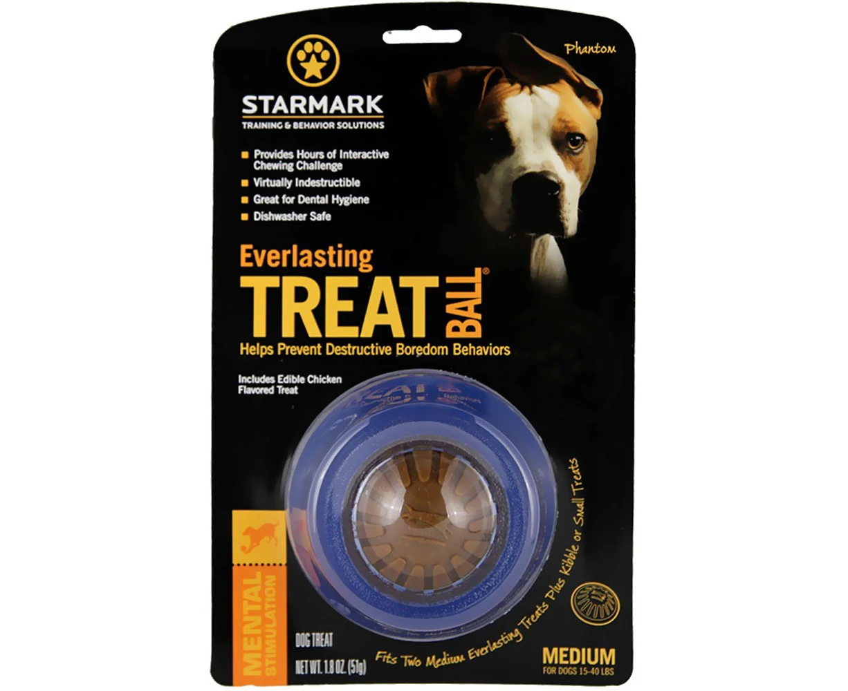 Starmark  Everlasting TREAT Ball Dog Chew Toy - Medium