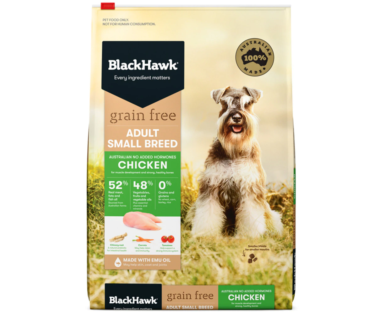 Black Hawk Grain Free Chicken Dry Dog Food for Small Breeds 2.5kg