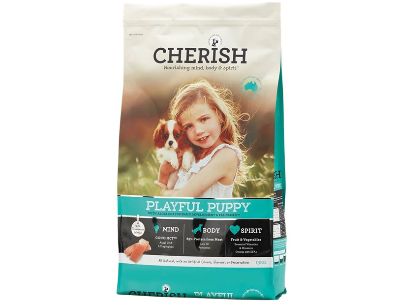 Cherish Playful Puppy Brain Development & Trainability Dry Dog Food 3kg