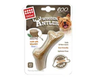 Gigwi Dog Chew Wooden Antler Dental Care Interactive Dog Toy XS