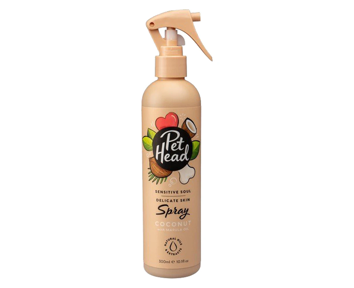 Pet Head Sensitive Soul 300ml Pet Dog Grooming Scent Spray/Deodoriser Coconut