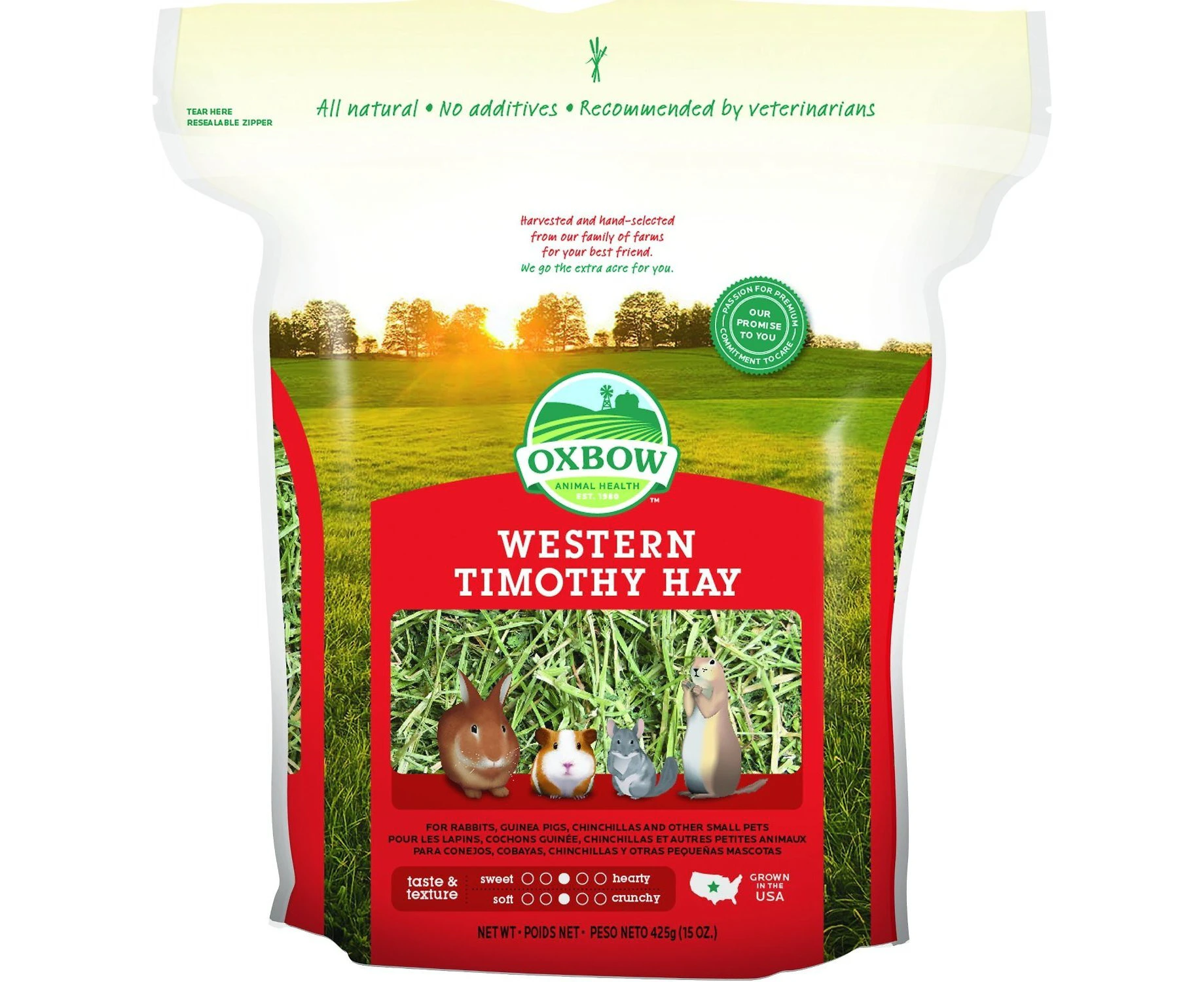 Oxbow Western Timothy Hay for Small Animals 425g