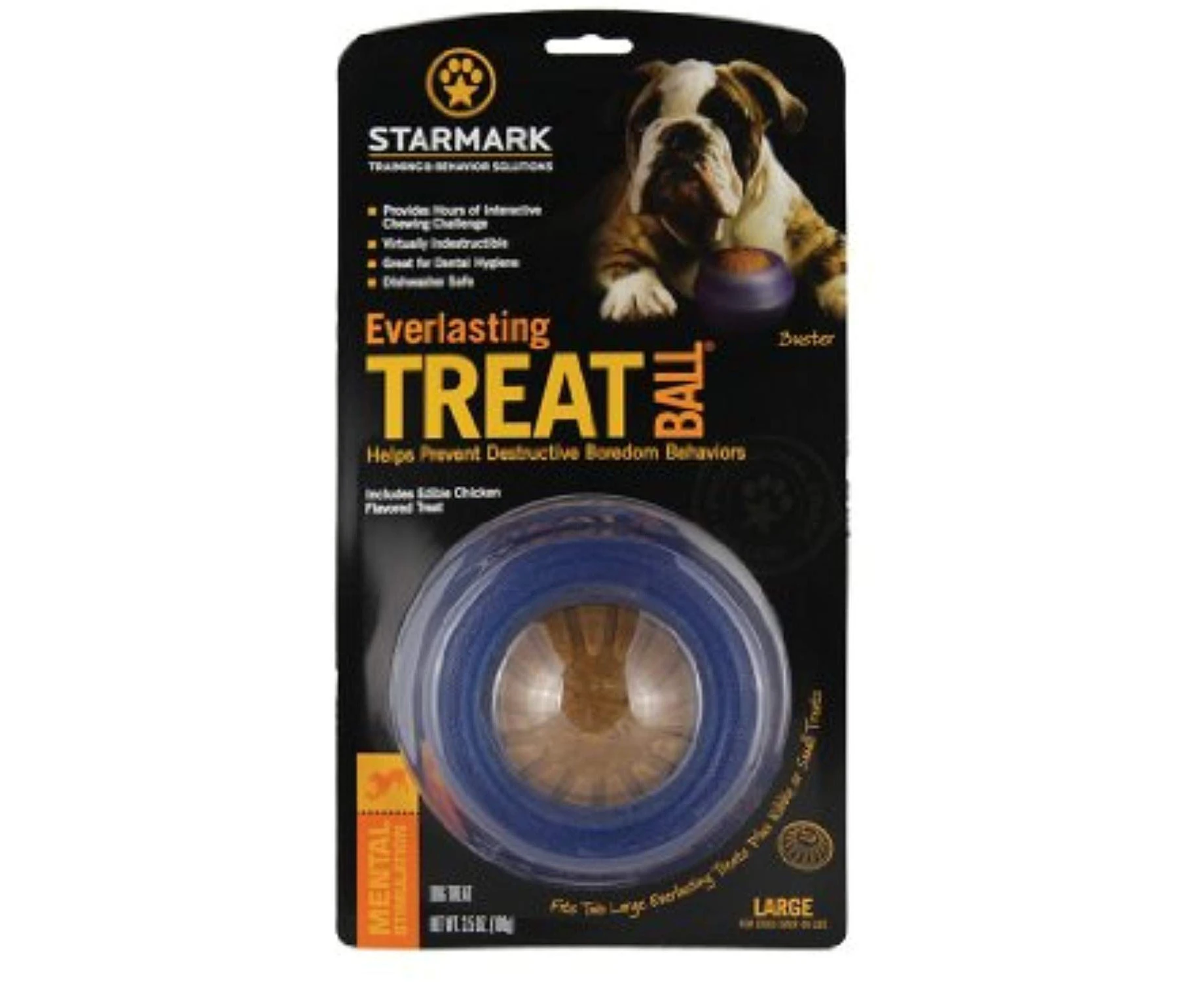 Starmark  Everlasting TREAT Ball Dog Chew Toy - Large