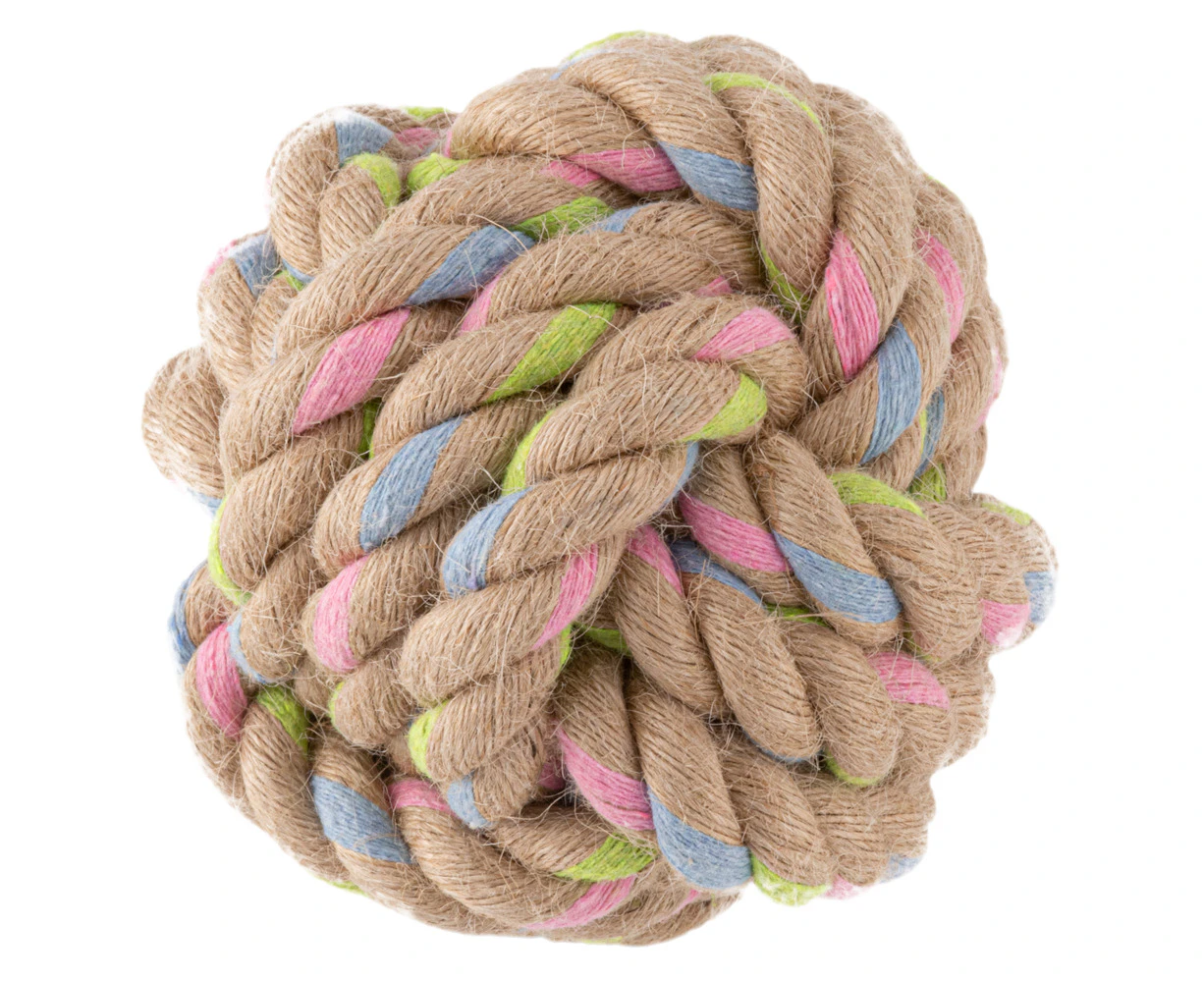 Beco Hemp Rope Ball Interactive Play Dog Toy Large