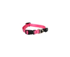 Rogz Classic Lockable Reflective Dog Collar Pink Small