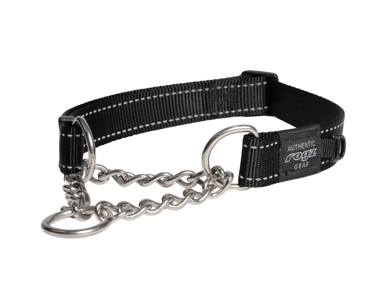 Rogz Control Obedience Non-Slip Dog Collar Black XL