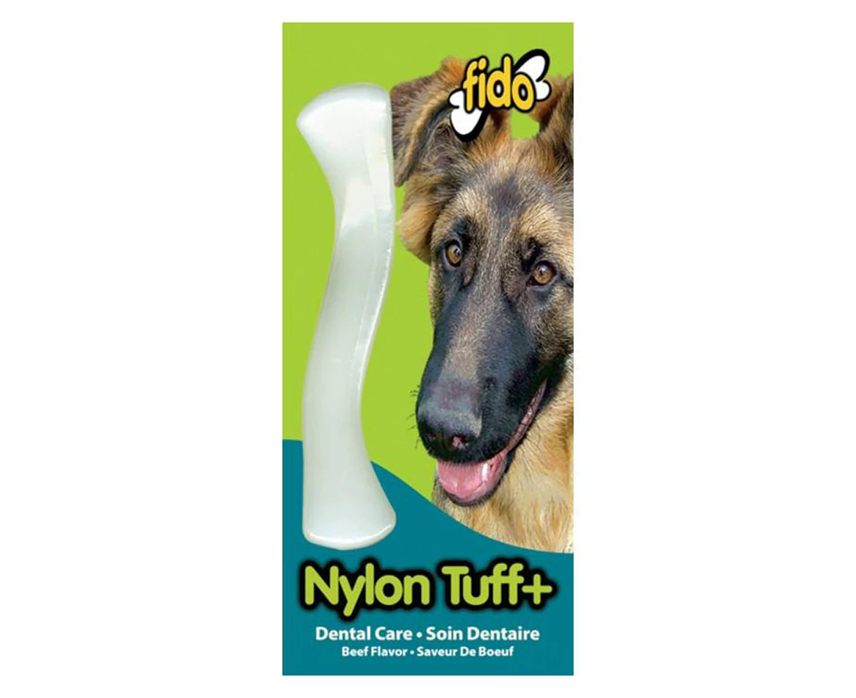 Nylon Nylon Dog Tuff+ Bone - Beef Flavoured - Large - 22cm - Fido