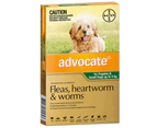 Advocate Small Dog 0-4kg Green Spot On Flea Wormer Treatment 1 Pack