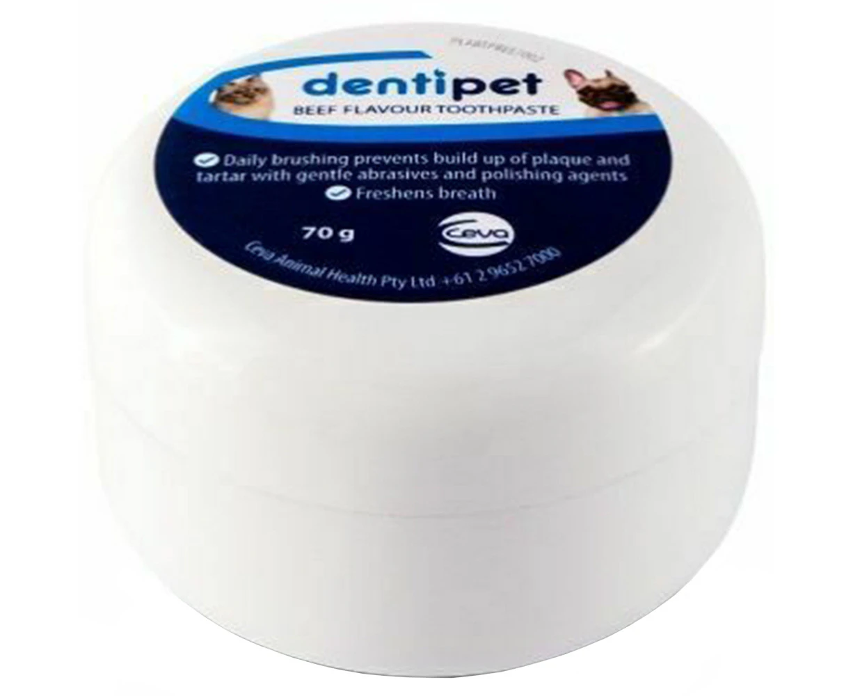 Dentipet Dog and Cat Dental Care Fresh Breath Toothpaste Beef 70g