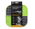 Lickimat Pet Dog/Cat Slomo 20cm Licking Mat Slow Feeder Food Feeding Pad Green