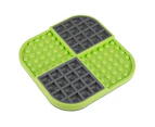 Lickimat Pet Dog/Cat Slomo 20cm Licking Mat Slow Feeder Food Feeding Pad Green