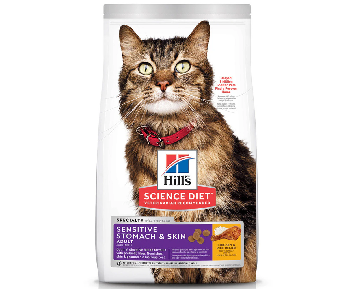 Hill's Science Diet 1.6kg Feline Adult Cat Sensitive Stomach & Skin Dry Food