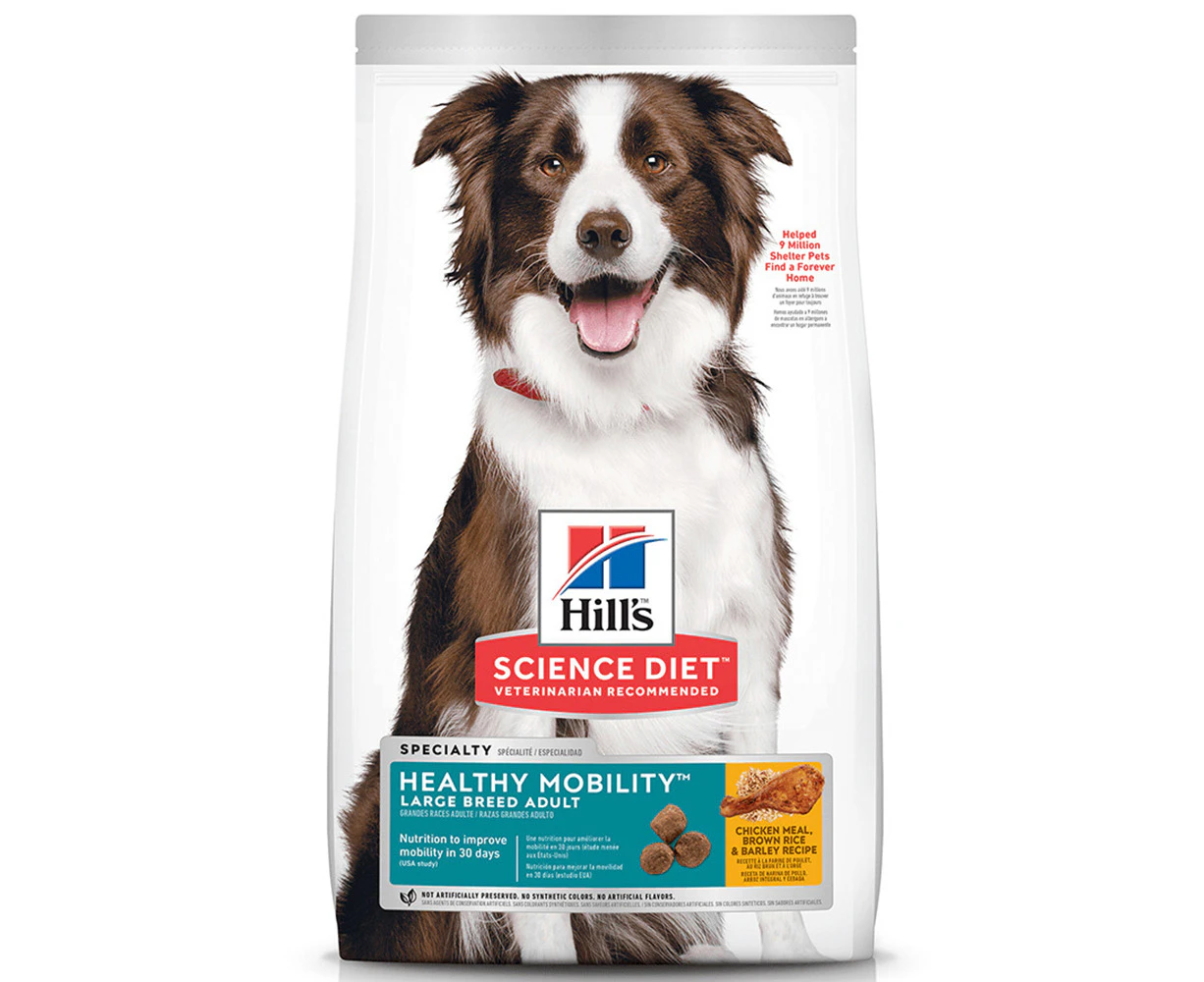 Hills Adult Large Breed Healthy Mobility Dry Dog Food Chicken Rice & Barley 12kg