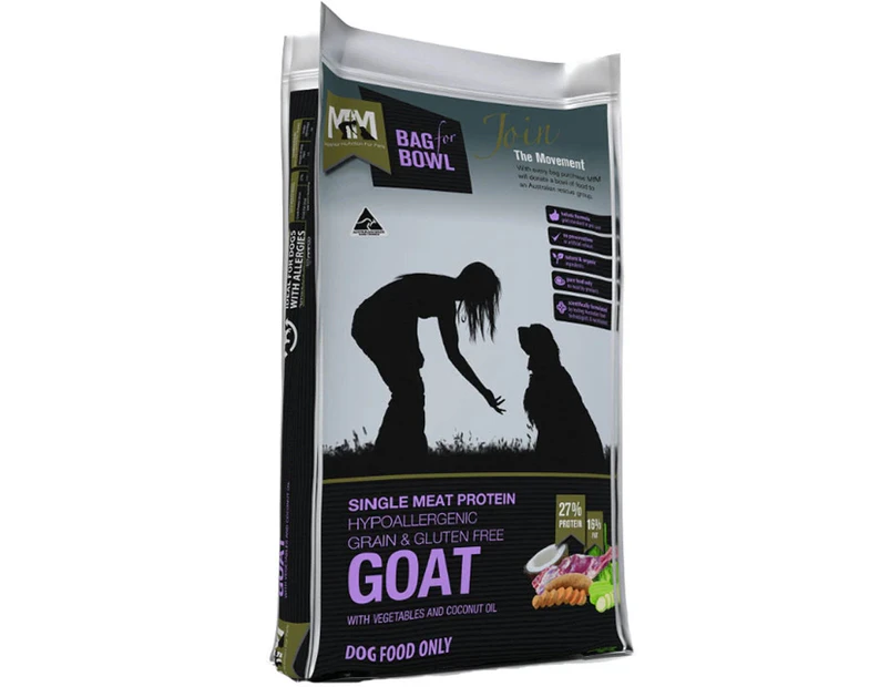 MFM Hypoallergenic Grain & Gluten Free Goat Dry Dog Food 14kg