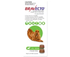 Bravecto Dog 6 Month Chew Tick & Flea Treatment 10-20kg Medium Green