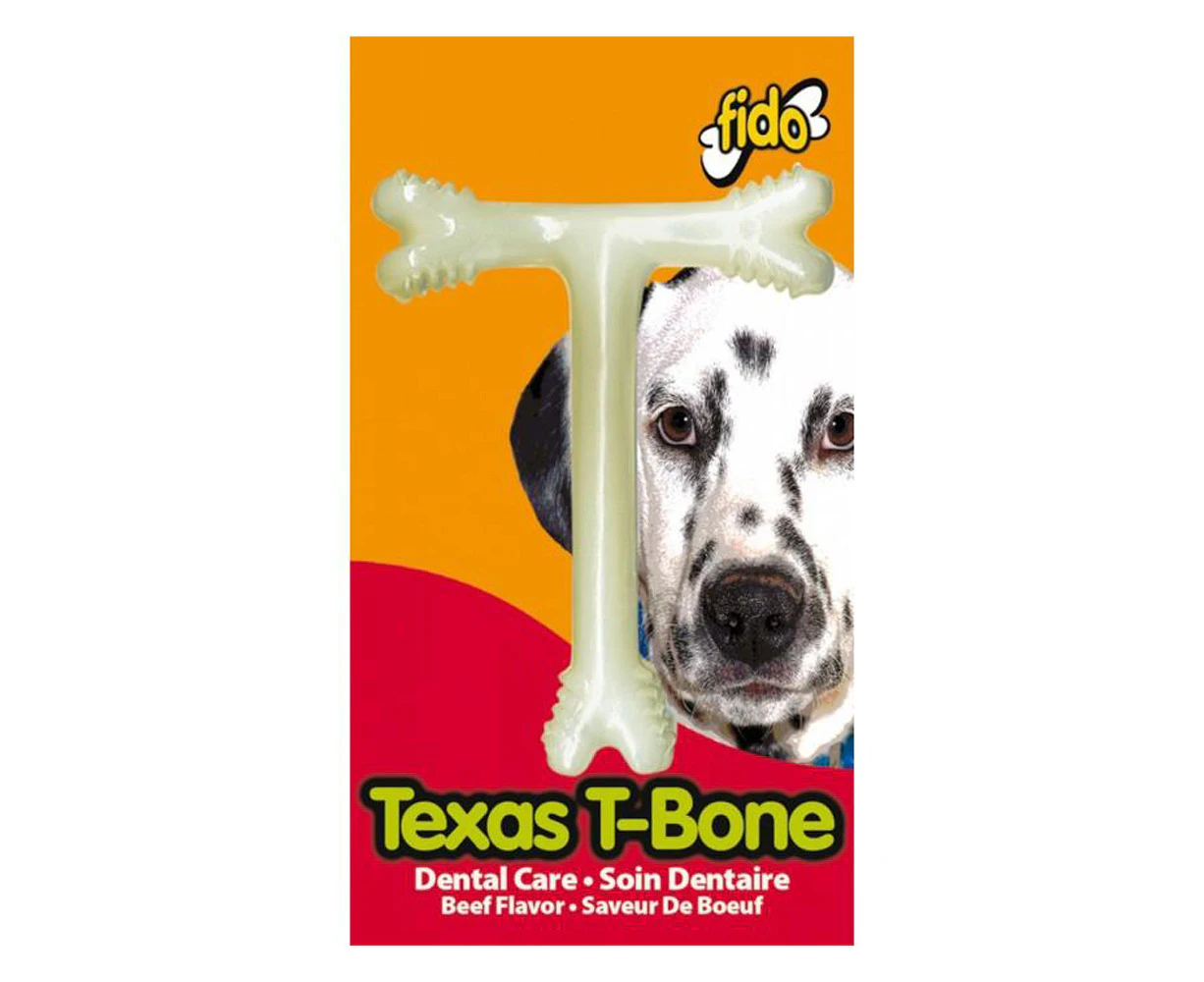 Texas Nylon Dog T-Bone - Beef Flavoured - Small - 11cm - Fido