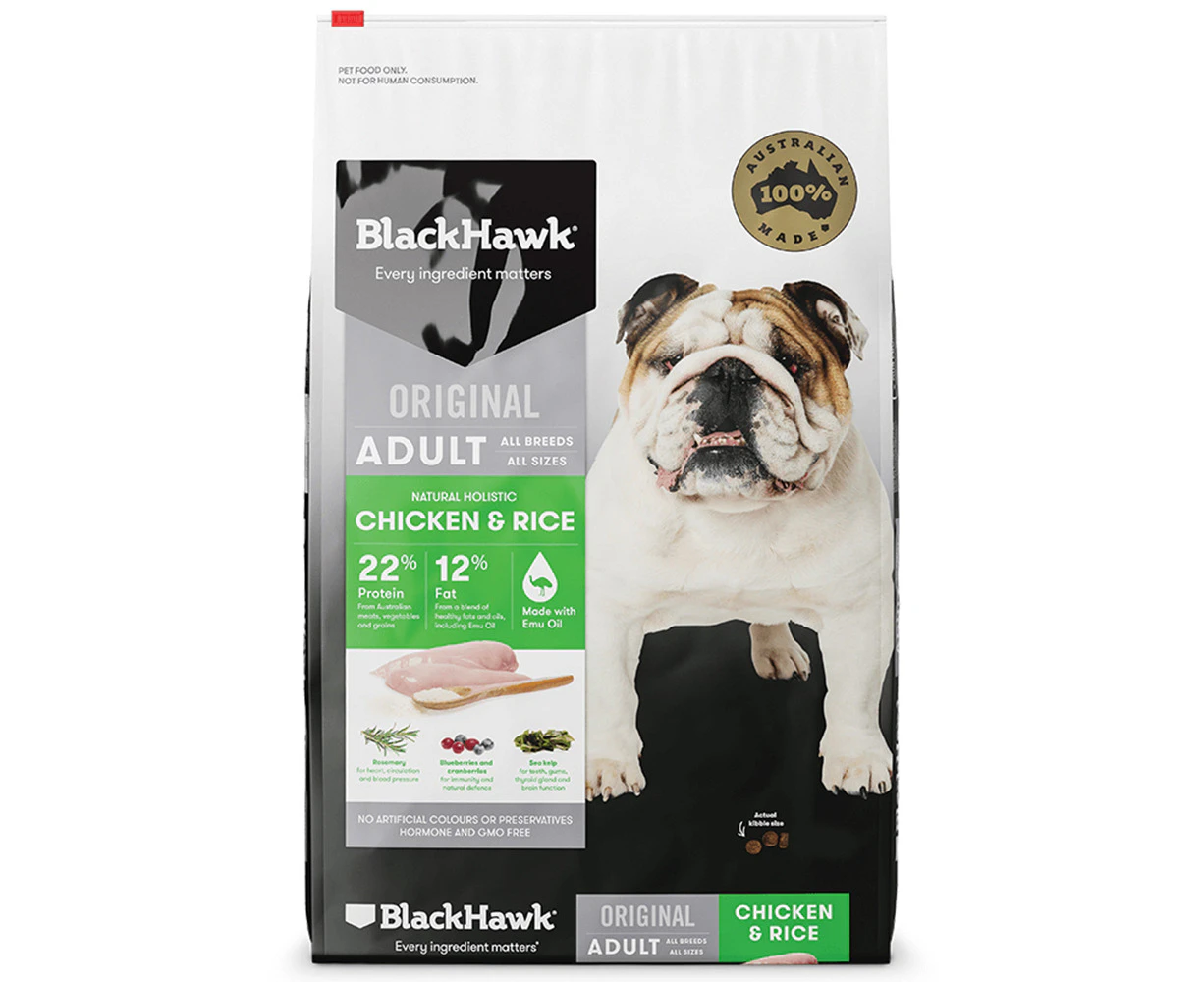 Black Hawk Original Chicken & Rice Adult Dry Dog Food 10Kg