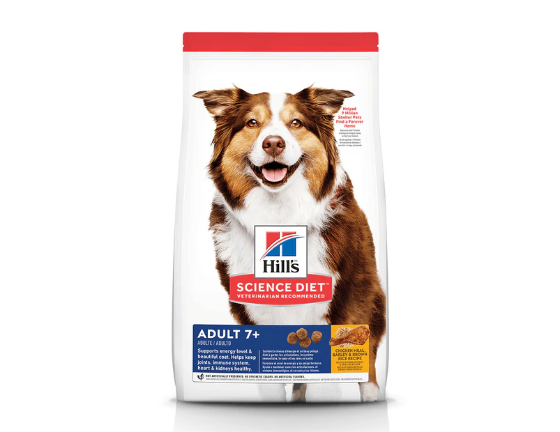 Hills Adult 7+ Active Longevity Dry Dog Food Chicken Barley & Brown Rice 7.5kg