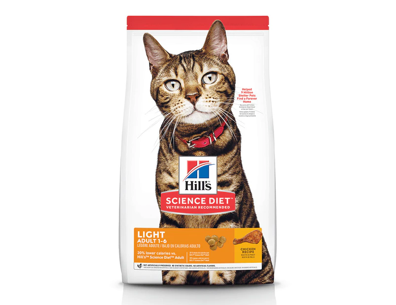 Hills Adult 1+ Light Dry Cat Food Chicken 3.5kg
