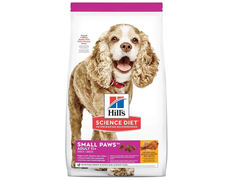 Hills Adult 11+ Small Breed Age Defying Dog Food Chicken Rice & Barley 2.04kg