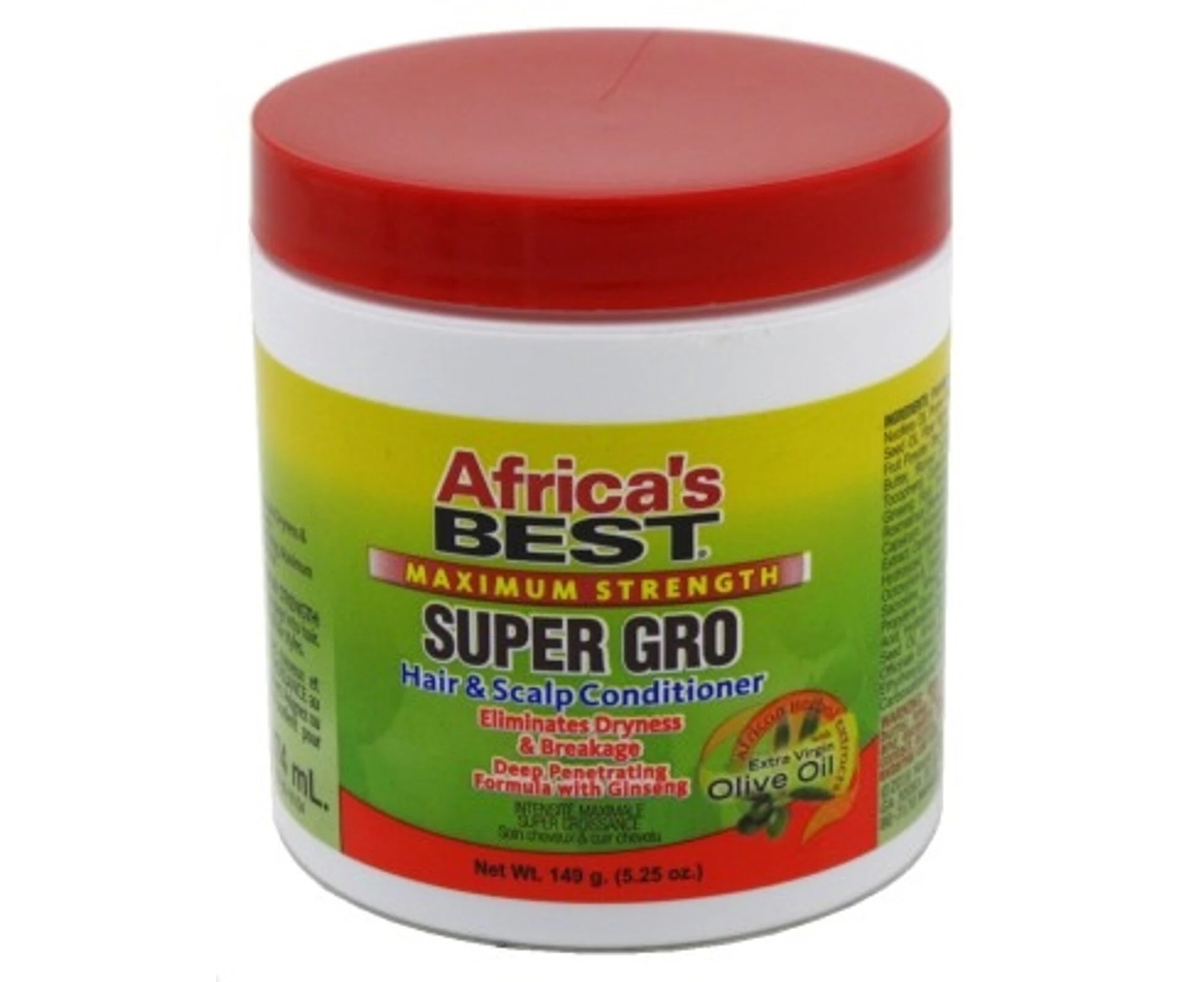 Africa's Best Gro Super Maximum Strength Hair & Scalp Conditioner 149g (5.5oz)