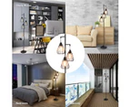Costway 1.7m 3-Shade Floor Lamp LED  Industrial Reading Lights Metal Standing Corner Sofa Bedrside Kitchen