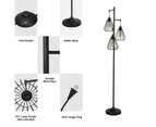 Costway 1.7m 3-Shade Floor Lamp LED  Industrial Reading Lights Metal Standing Corner Sofa Bedrside Kitchen