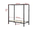 4 Four Poster Single Bed Frame