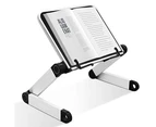 Adjustable Laptop Stand Book Holder Tray with Page Paper Clips Ergonomic Multi Heights Adjustable Angles