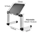 Adjustable Laptop Stand Book Holder Tray with Page Paper Clips Ergonomic Multi Heights Adjustable Angles