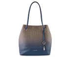 Calvin Klein Gabrianna Reversible Tote Bag - Almond Taupe/Multi