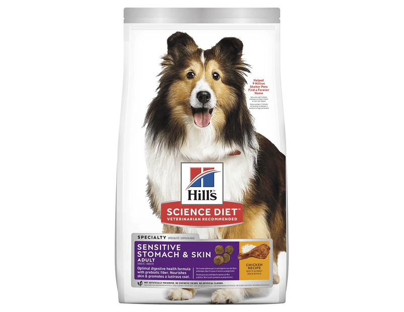 Hills Adult Sensitive Stomach & Skin Dry Dog Food Chicken 12kg