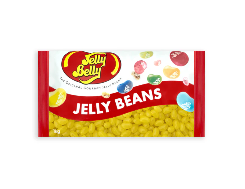 Jelly Belly Lemon 1kg Jelly Bean Bag Chewy Sweet Confectionery Candy/Lollies
