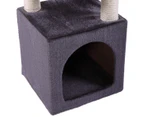 91cm Cat Tree Scratching Post Pole Tower Condo Kitty Activity Bed Stand Scratcher Grey