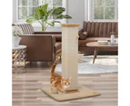 92cm Cat Tree Scratching Post Pole Tower Condo Kitty Activity Bed Stand Scratcher Beige