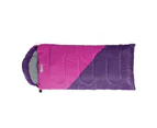 Weisshorn Sleeping Bag Kids Single 172cm Thermal Camping Hiking Pink