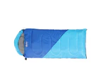 Weisshorn Sleeping Bag Kids Single 172cm Thermal Camping Hiking Blue