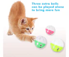 Cat Toy Roller 3-Level Turntable Cat Toys Balls with Six Colorful Balls Interactive Kitten Fun Mental Physical Exercise Puzzle Kitten Toys. blue