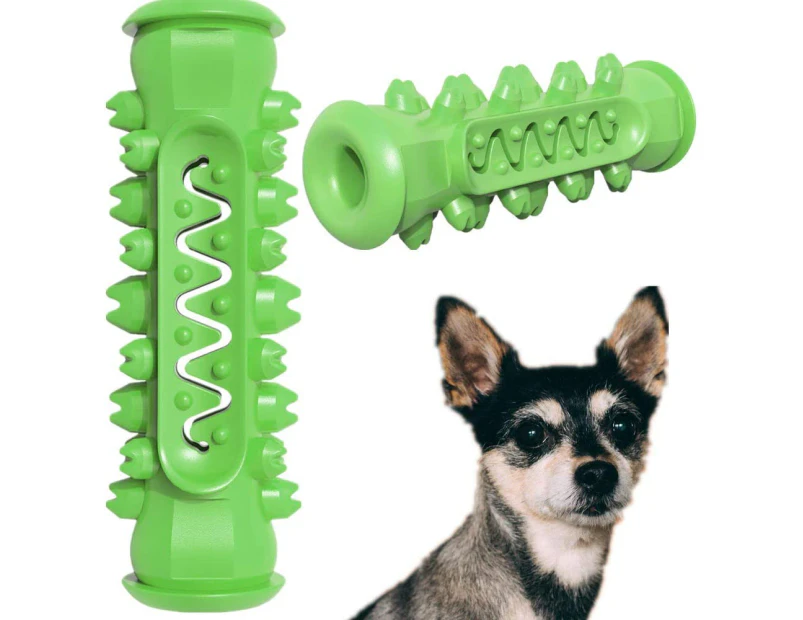 Dog Chew Toys Puppy Teething Toys for Small Medium Dog Dental Care Toothbrush for Small Breeds Indestructible Dog Teeth Cleaning Toys Green