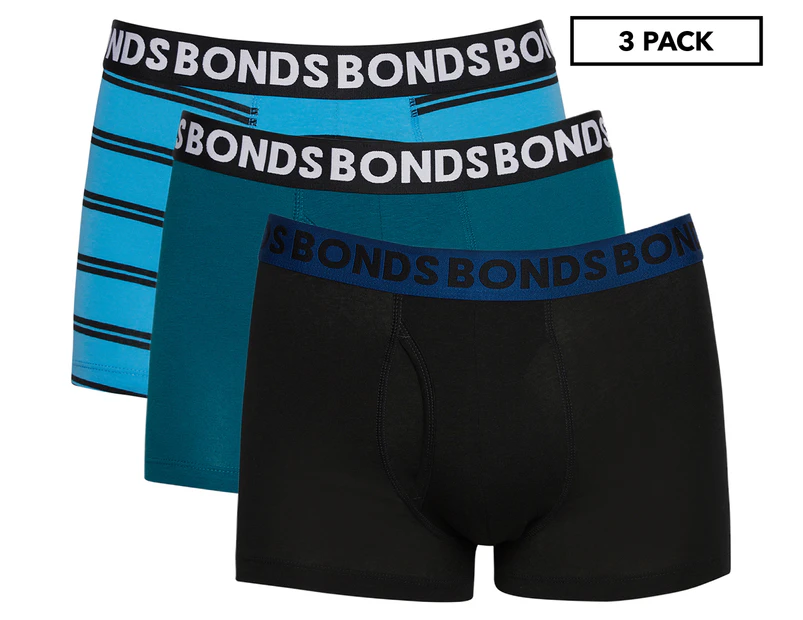 OO  Bonds Bonds Men's 3 Pack Guyfront Trunks - Stripe Print