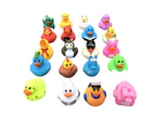 Biwiti 20Pcs Rubber Duck Baby Bath Toy for Kids Assorted Colors Cute Duck Bath Tub Pool