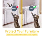 8 PCS Furniture Protector, Clear Double Side Anti-Scratch Cats Training Tape Sheets - Couch, Door, Walls, Carpet Protector (30*40cm)
