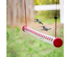 Best Hummingbird Feeder - Bird Feeder with Bright Red Transparent Poly-Carbonate Tube, Easy to Clean, Spring Summer Decor (40cm)