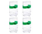 4Pcs Automatic Bird Water Food Dispenser Bird Water Feeder Bottles Seed Food Container