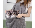 2Pcs Pet Carrier Bag Pet Small Dog Cat Sling Apron Accompany Sleeping Bag Blanket with Pocket